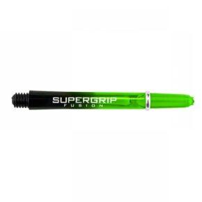 Misaladejuegos Cañas Harrows Darts SuperGrip Fusion Green Short 33mm - Imagen 2