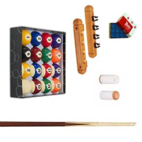 Misaladejuegos Pack Billar Americano Taco + Taquera + Capuchon + Taquera + Bolas - Imagen 2