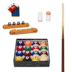 Misaladejuegos Pack Billar Americano Taco + Taquera + Capuchon + Taquera + Bolas