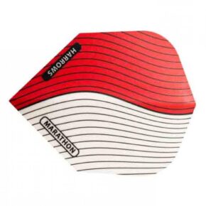 Misaladejuegos Plumas Harrows Marathon Estandar Rojo Blanco 1504 - Imagen 2