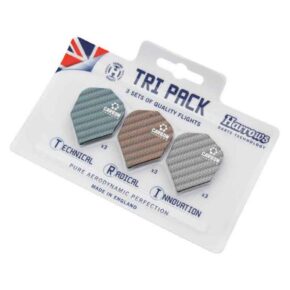 Misaladejuegos Plumas Tri Pack Harrows Carbon