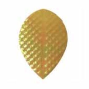 Misaladejuegos Plumas Iridescent Embossed Oval Amarilla