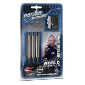 Misaladejuegos Dardos Target Darts Steel Tip Power SilverLight Phil Taylor 24g Laton 200260 - Imagen 2