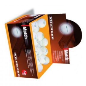 Misaladejuegos Caja 60 Pelotas Ping Pong Enebe Match Blancas 845502 - Imagen 2