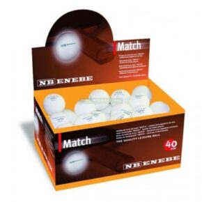 Misaladejuegos Caja 60 Pelotas Ping Pong Enebe Match Blancas 845502