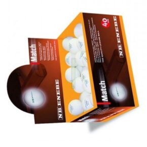 Misaladejuegos Caja 60 Pelotas Ping Pong Enebe Match Blancas 845502 - Imagen 3
