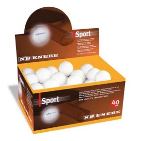 Misaladejuegos Caja 60 Pelotas Ping Pong Enebe Sport Blancas 845501