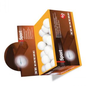 Misaladejuegos Caja 60 Pelotas Ping Pong Enebe Sport Blancas 845501 - Imagen 3