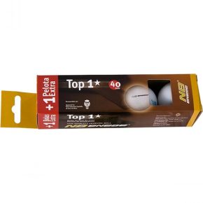 Misaladejuegos Caja 3+1 Pelotas Ping Pong Enebe Top 1 Blancas 845497 - Imagen 3