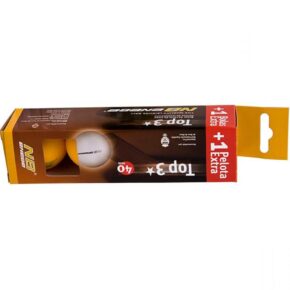 Misaladejuegos Caja 3+1 Pelotas Ping Pong Enebe Top 3 Naranjas 845498 - Imagen 2