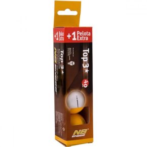 Misaladejuegos Caja 3+1 Pelotas Ping Pong Enebe Top 3 Naranjas 845498