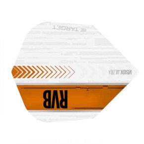 Misaladejuegos Plumas Target Darts RVB Vision Ultra White Orange  332000 - Imagen 3