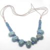 Misaladejuegos Colla Piedras Azules Cordon Fino Marron