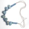 Misaladejuegos Colla Piedras Azules Cordon Fino Marron - Imagen 2