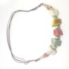 Misaladejuegos Collar Piedras Multicolor Cordón Fino Marrón - Imagen 3