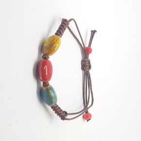 Misaladejuegos Pulsera Detalles Ovalados Porcelana 3 Colores - Imagen 2