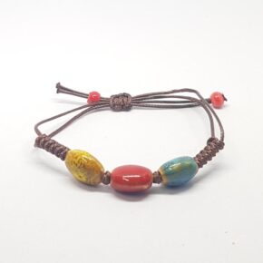 Misaladejuegos Pulsera Detalles Ovalados Porcelana 3 Colores
