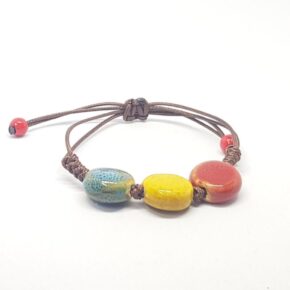Misaladejuegos Pulsera Detalles Redondos Porcelana 3 Colores
