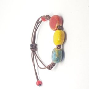 Misaladejuegos Pulsera Detalles Redondos Porcelana 3 Colores - Imagen 3