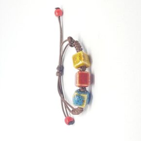 Misaladejuegos Pulsera Detalles Cuadrados Porcelana 3 Colores - Imagen 3