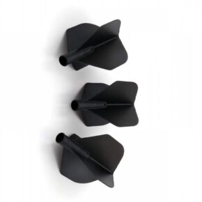 Misaladejuegos Plumas Flights Darts Cuesoul Tero AK4 Negro Standard  AK4+1YS - Imagen 2