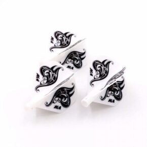 Misaladejuegos Plumas Flights Darts Cuesoul Tero AK4 Blanca Logo Standard  CS-AK4+2HD