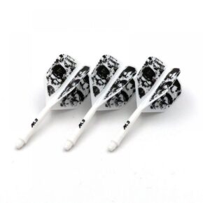 Misaladejuegos Plumas Cuesoul Integrate Flights AK5 Shape M Blanca Skeleton Pattern  CSAK-5KL11