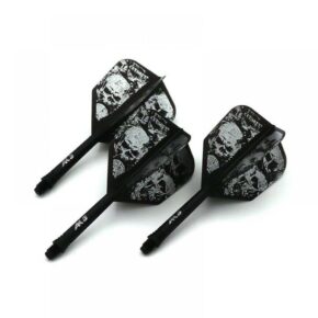 Misaladejuegos Plumas Cuesoul Flights AK5 Shape Negra Skeleton Pattern M Black  AK 5KL12