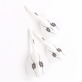 Misaladejuegos Plumas Cuesoul Integrate Flights AK5 Standard M Blanca Petals  CSAK 58XHB - Imagen 2