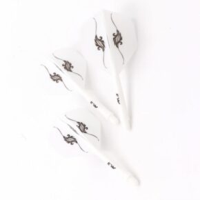 Misaladejuegos Plumas Cuesoul Integrate Flights AK5 Standard M Blanca Petals  CSAK 58XHB - Imagen 3