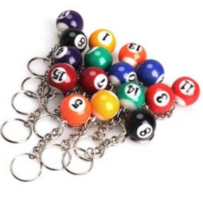 Misaladejuegos Caja Llavero Bola Billar 32mm 15 unidades 26190