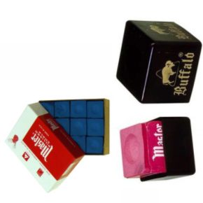 Misaladejuegos Tiza Billar Master azul 12 unid + Portatizas - Imagen 3