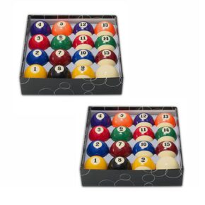 Misaladejuegos Pack 2 Juegos Bolas Billar Economicas Standard Green 57.3mm 60.3mm