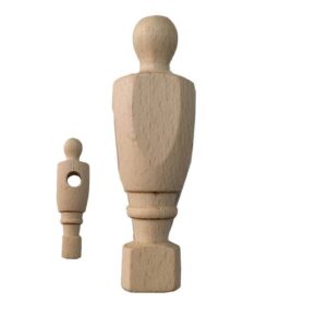 Misaladejuegos Jugador Futbolin Madrileño Madera Natural