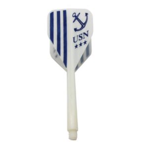 Misaladejuegos Plumas Condor Flights U.S Navy White Estandar Larga 3 Uds.