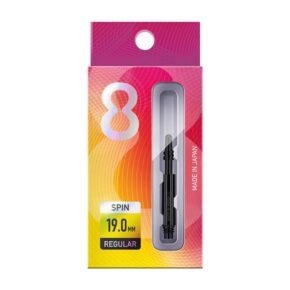 Misaladejuegos Cañas Shaft 8 Flights Black Regular Spin 19.0mm Set 3 Unid.  400312 - Imagen 3