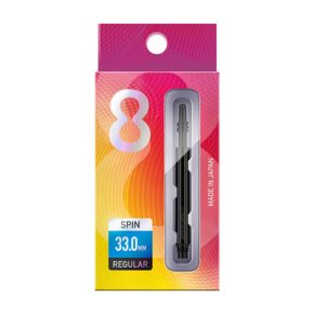 Misaladejuegos Cañas Shaft 8 Flights Black Regular Spin 33.0mm Set 3 Unid.  400314 - Imagen 3