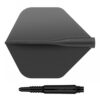 Misaladejuegos Pack Shaft 8 Flights Fixed 19.0mm+ Flights Standard Black Set 3+3 Unid. - Imagen 3