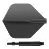 Misaladejuegos Pack Shaft 8 Flights Spin 26.0mm+ Flights Standard Black Set 3+3 Unid - Imagen 3