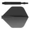 Misaladejuegos Pack Shaft 8 Flights Spin 33.0mm+ Flights Standard Black Set 3+3 Unid - Imagen 2