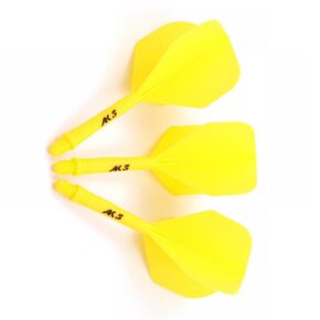 Misaladejuegos Plumas Cuesoul Flights AK5 Shape M Amarilla  CSAK-57YS - Imagen 2
