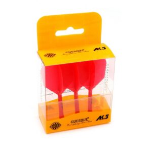 Misaladejuegos Plumas Cuesoul Flights AK5 Shape S Roja  CSAK-52YS-S - Imagen 2