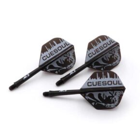 Misaladejuegos Plumas Cuesoul Flights AK5 Standard M Cuesoul Logo Black  CSAK-51XSG - Imagen 2