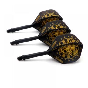 Misaladejuegos Plumas Cuesoul Flights AK5 Standard M Dartsboard Black Yellow  CS-JMAK51XKLTJ