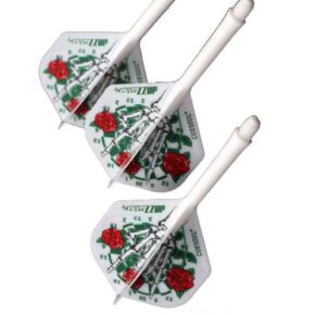 Misaladejuegos Plumas Cuesoul Flights AK5 Standard M Dartboard Skull Hand White  CS-JMAK58XSMG - Imagen 3