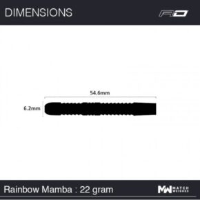 Misaladejuegos Dardos Red Dragon Snakebite Rainbow Mamba 90% 22g RDD1870 - Imagen 6