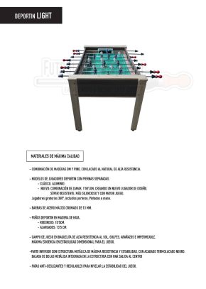 Misaladejuegos Futbolin Deportin Light Jugador Metal - Imagen 2
