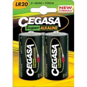 Misaladejuegos Pila cegasa lr20 Super Alkalina 2 unid. Tipo D 000152