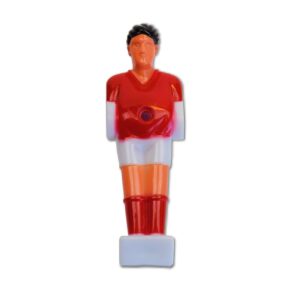 Misaladejuegos Jugador Futbolines Plastico Rojo Blanco 13mm 2495.04