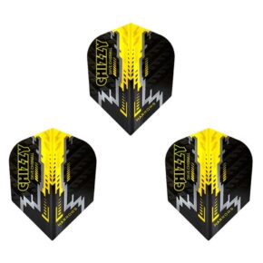 Misaladejuegos Plumas Harrows Darts Flights Prime Chizzy Black Yellow  7532 - Imagen 3
